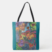 Abstracte Canvas tas harten (Voorkant)