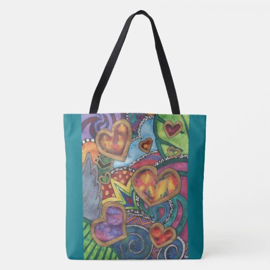 Abstracte Canvas tas harten (Voorkant)