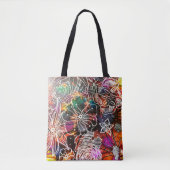 Abstracte Canvas tas van Floral Oerwoud (Voorkant)