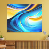 Abstracte canvas wandkunst (Insitu (Woonkamer))