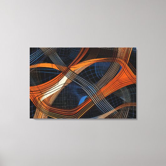 Abstracte canvas wandkunst (Voorkant)