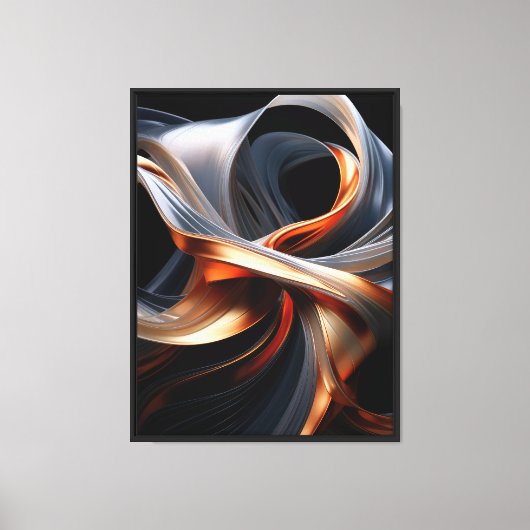Abstracte canvas wandkunst afdruk (Voorkant)