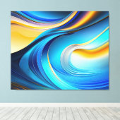 Abstracte canvas wandkunst afdruk (Insitu (Houten vloer))