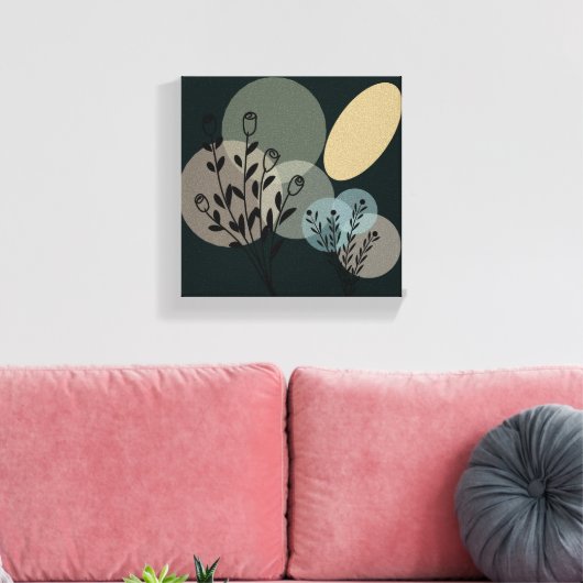 Abstracte canvas wrap of acryl print | Modern (Insitu (Woonkamer))