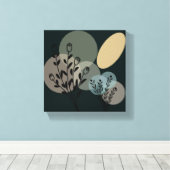 Abstracte canvas wrap of acryl print | Modern (Insitu (Houten vloer))