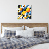 Abstracte canvasprint met uitgerekte afbeelding canvas afdruk (Insitu (Slaapkamer))