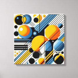 Abstracte canvasprint met uitgerekte afbeelding canvas afdruk
