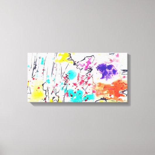 Abstracte canvasprint op spanrame canvas afdruk (Voorkant)