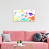 Abstracte canvasprint op spanrame canvas afdruk (Insitu (Woonkamer))
