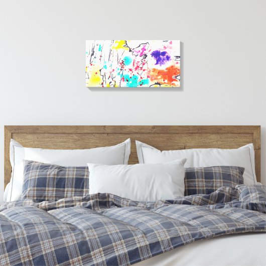 Abstracte canvasprint op spanrame canvas afdruk (Insitu (Slaapkamer))