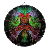 Abstracte carnaval dartbord (Voorkant)