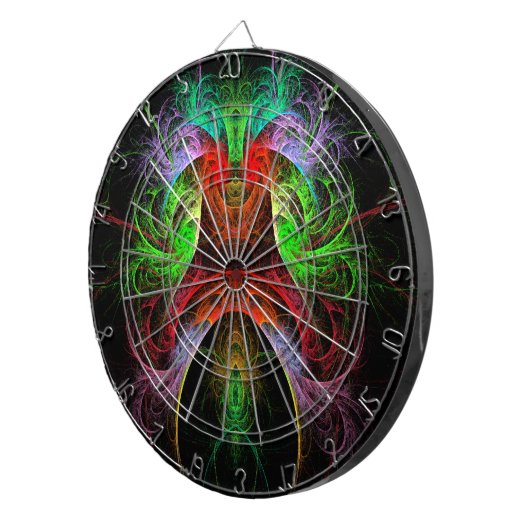 Abstracte carnaval dartbord (Voorkant Rechts)