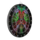 Abstracte carnaval dartbord (Voorkant Links)
