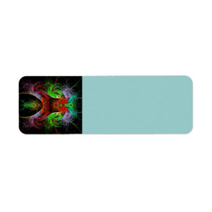 Abstracte carnaval etiket