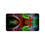 Abstracte carnaval etiket (Voorkant)