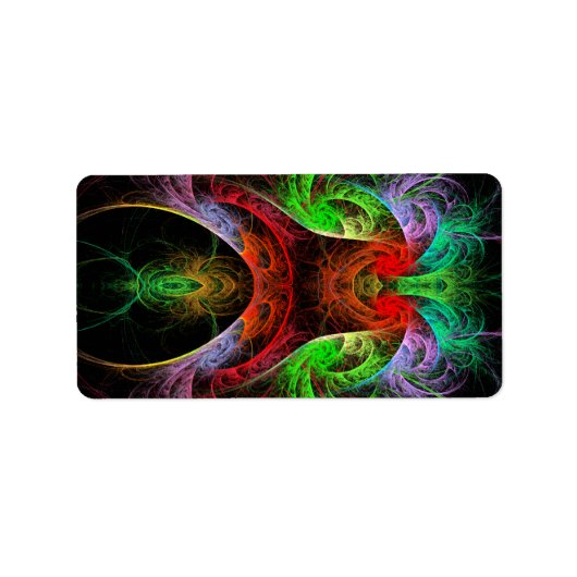 Abstracte carnaval etiket (Voorkant)