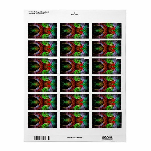 Abstracte carnaval etiket (Full Sheet)