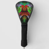 Abstracte carnaval golfheadcover (Voorkant)