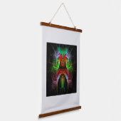 Abstracte carnaval hangend wandkleed (Gebogen)