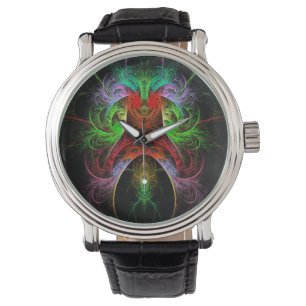 Abstracte carnaval horloge