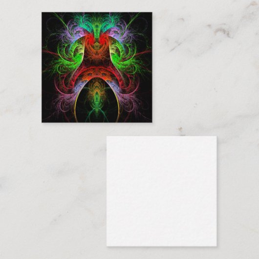 Abstracte carnaval informatiekaartje (Voorkant / Achterkant)