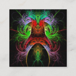 Abstracte carnaval informatiekaartje