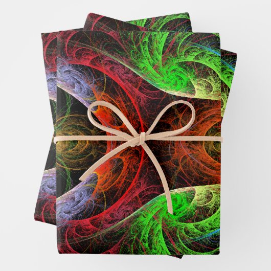 Abstracte carnaval inpakpapier vel (In situ)