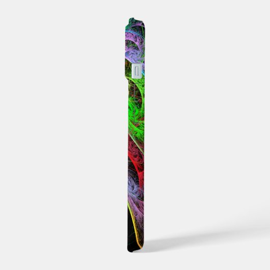 Abstracte carnaval iPhone 15 case (Linkerkant)