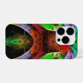 Abstracte carnaval iPhone hoesje (Achterkant horizontaal)