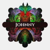 Abstracte carnaval ornament kaart (Achterkant)