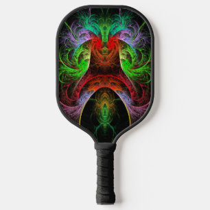 Abstracte carnaval pickleball paddle