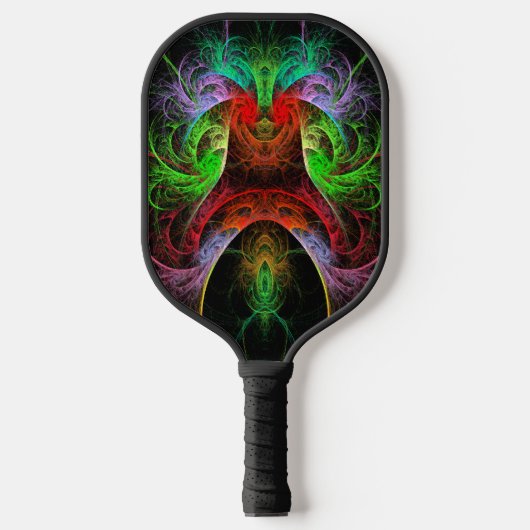Abstracte carnaval pickleball paddle (Voorkant)