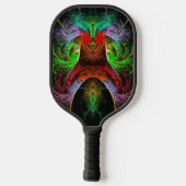 Abstracte carnaval pickleball paddle (Achterkant)