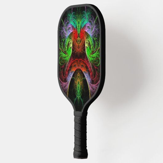 Abstracte carnaval pickleball paddle (Links)