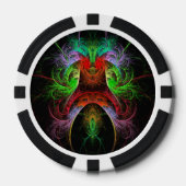Abstracte carnaval poker chips (Voorkant)