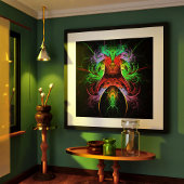 Abstracte carnaval poster