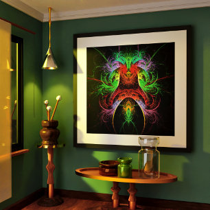 Abstracte carnaval poster