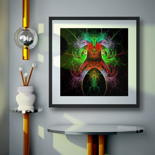 Abstracte carnaval poster