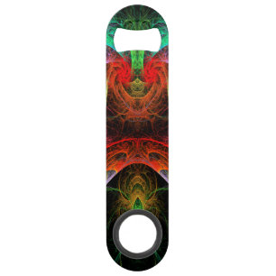 Abstracte carnaval speed flessenopener