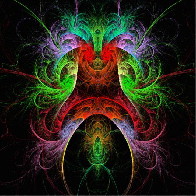 Abstracte carnaval staand fotobeeldje  (Voorkant)