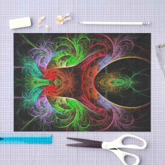 Abstracte carnaval tissuepapier (Craft)