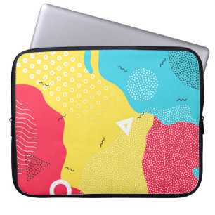 Abstracte cartoon achtergrond of kind laptop sleeve
