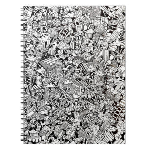 Abstracte Cartoon Gedetailleerde Illustratie Notitieboek
