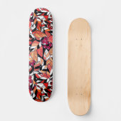 Abstracte cartoon laat bessen zwart persoonlijk skateboard (Voorkant)