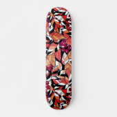 Abstracte cartoon laat bessen zwart persoonlijk skateboard (Voorkant)