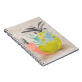 Abstracte cartoon wortelen anananas notitieboek (Rechterzijde)