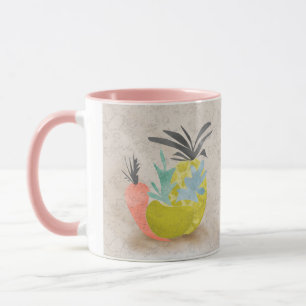 Abstracte cartoon wortels ananassen fruit eten re mok