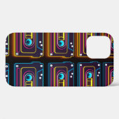 Abstracte cassettebandneonretro-muziek van backgro Case-Mate iPhone case (Achterkant (horizontaal))