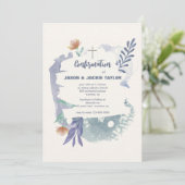 Abstracte Casual bevestigingsuitnodiging Kaart (Staand voorkant)