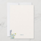 Abstracte Casual bevestigingsuitnodiging Kaart (Achterkant)